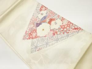 花鳥に華紋模様織出し名古屋帯